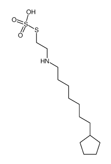 2-(7-Cyclopentylheptyl)aminoethanethiol sulfate Structure