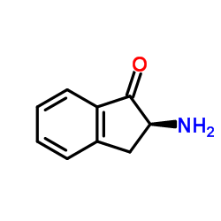 1H-Inden-1-one,2-amino-2,3-dihydro-,(2S)-(9CI) Structure