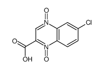 6-Chloro-2-quinoxalinecarboxylic acid 1,4-dioxide结构式