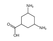 Cyclohexanecarboxylic acid, 3,5-diamino- (9CI) structure