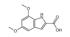 5,7-DIMETHOXY-1H-INDOLE-2-CARBOXYLIC ACID Structure