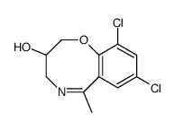 8,10-Dichloro-3,4-dihydro-6-methyl-2H-1,5-benzoxazocin-3-ol结构式