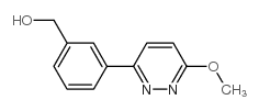 3-(6-Methoxypyridazin-3-yl)benzyl alcohol结构式