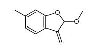 2-methoxy-6-methyl-3-methylene-2,3-dihydrobenzofuran结构式