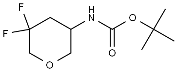 tert-butyl N-(5,5-difluorooxan-3-yl)carbamate结构式