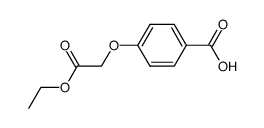 4-(2-ethoxy-2-oxoethoxy)-benzoic acid Structure