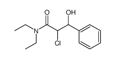 2-chloro-N,N-diethyl-3-hydroxy-3-phenylpropanamide Structure