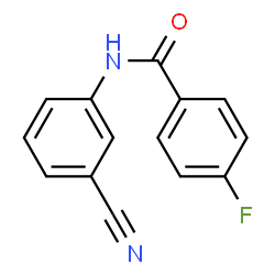 N-(3-Cyanophenyl)-4-fluorobenzamide结构式