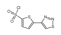 5-(1,2,3-thiadiazol-4-yl)-2-thiophenesulfonyl chloride结构式