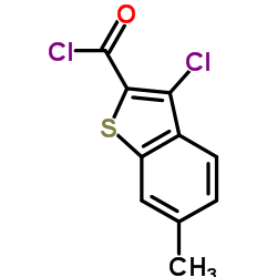 3-Chloro-6-methylbenzothiophene-2-carbonyl chloride structure