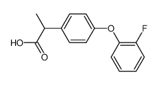 2-[4-(2-fluorophenoxy)phenyl]propionic acid Structure