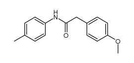 2-(4-methoxy-phenyl)-N-p-tolyl-acetamide结构式