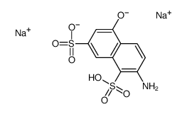 disodium 2-amino-5-hydroxynaphthalene-1,7-disulphonate结构式