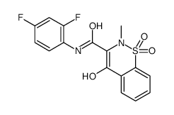 N-(2,4-Difluorophenyl)-4-hydroxy-2-methyl-2H-1,2-benzothiazine-3- carboxamide 1,1-dioxide Structure