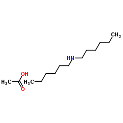 N-Hexylhexan-1-aminium acetate structure