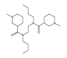 N-butyl-N-[2-[butyl-(1-methylpiperidine-3-carbonyl)amino]ethyl]-1-methylpiperidine-3-carboxamide结构式