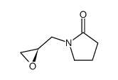 (R)-(-)-1-(2,3-epoxypropyl)-pyrrolidin-2-one Structure