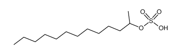 sulfuric acid mono-(1-methyl-dodecyl) ester结构式