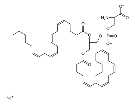 sodium,(2S)-2-azaniumyl-3-[[(2R)-2,3-bis[[(5Z,8Z,11Z,14Z)-icosa-5,8,11,14-tetraenoyl]oxy]propoxy]-oxidophosphoryl]oxypropanoate Structure