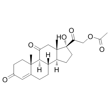 Cortisone acetate structure