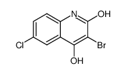 3-BROMO-6-CHLORO-4-HUDROXY-2(1H)-QUINOLINONE structure