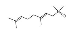 (E)-N,N,3,7-tetramethylocta-2,6-dien-1-amine oxide结构式