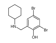 2,4-dibromo-6-[(cyclohexylamino)methyl]phenol Structure