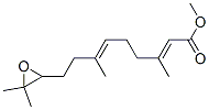 (2E,6E)-3,7,11-Trimethyl-10,11-epoxy-2,6-dodecadienoic acid methyl ester structure