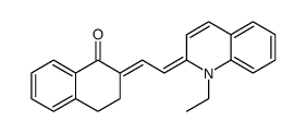 (2E)-2-[(2e)-2-(1-乙基喹啉-2(1h)-基)亚乙基]-3,4-二氢萘-1(2H)-酮结构式