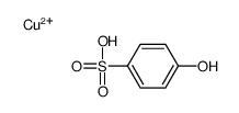 copper bis(p-hydroxybenzenesulphonate) Structure