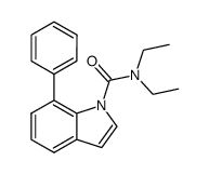 7-phenyl-indole-1-carboxylic acid diethylamide Structure