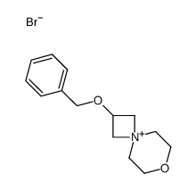 2-phenylmethoxy-7-oxa-4-azoniaspiro[3.5]nonane,bromide Structure