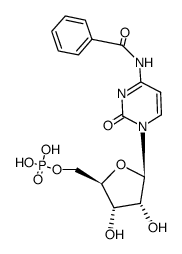 N-4-BENZOYLCYTIDINE 5-MONOPHOSPHATE)结构式