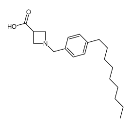 1-[(4-nonylphenyl)methyl]azetidine-3-carboxylic acid结构式