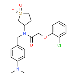 2-(2-chlorophenoxy)-N-[4-(dimethylamino)benzyl]-N-(1,1-dioxidotetrahydro-3-thienyl)acetamide picture