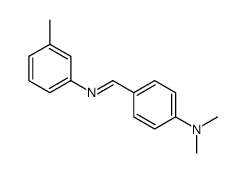 N,N-dimethyl-4-[(3-methylphenyl)iminomethyl]aniline Structure