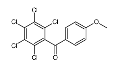 (4-methoxyphenyl)-(2,3,4,5,6-pentachlorophenyl)methanone Structure