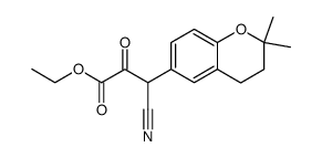 3-cyano-3-(2,2-dimethyl-chroman-6-yl)-2-oxo-propionic acid ethyl ester Structure