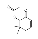 6-acetoxy-5,5-dimethyl-2-cyclohexen-1-one结构式