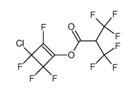 3,3,3-Trifluoro-2-trifluoromethyl-propionic acid 3-chloro-2,3,4,4-tetrafluoro-cyclobut-1-enyl ester Structure