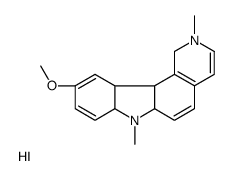 10-methoxy-2,7-dimethyl-1,6a,7,7a,11a,11b-hexahydropyrido[4,3-c]carbazol-7-ium,iodide结构式