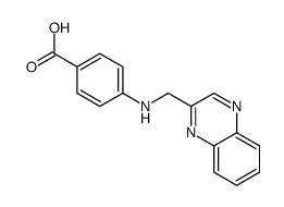 4-(quinoxalin-2-ylmethylamino)benzoic acid结构式