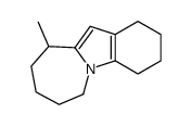 10-methyl-2,3,4,6,7,8,9,10-octahydro-1H-azepino[1,2-a]indole结构式