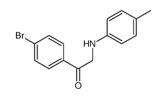 1-(4-bromophenyl)-2-(4-methylanilino)ethanone Structure