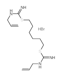 Carbamimidothioic acid, 2-propenyl-, 1,6-hexanediyl ester, dihydrobromide (9CI)结构式