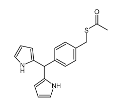 S-[[4-[bis(1H-pyrrol-2-yl)methyl]phenyl]methyl] ethanethioate结构式