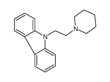 9-(2-Piperidinoethyl)-9H-carbazole结构式