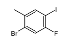 2-Bromo-4-fluoro-5-iodotoluene结构式