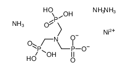 triammonium hydrogen [[[nitrilotris(methylene)]tris[phosphonato]](6-)]nickelate(4-)结构式