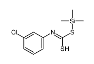 3-Chlorophenyldithiocarbamic acid trimethylsilyl ester结构式